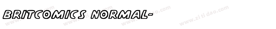 BritComics Normal字体转换